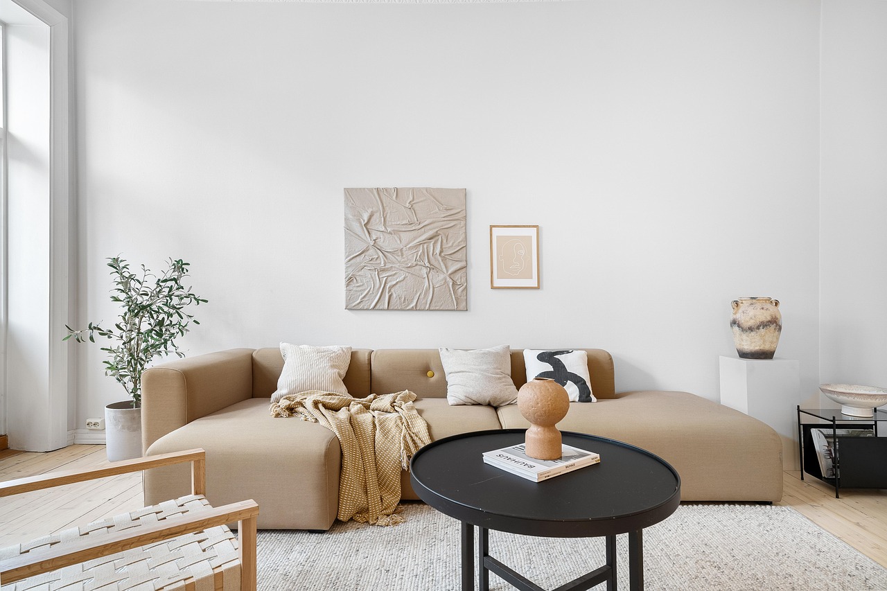 Modern luxury living room interior