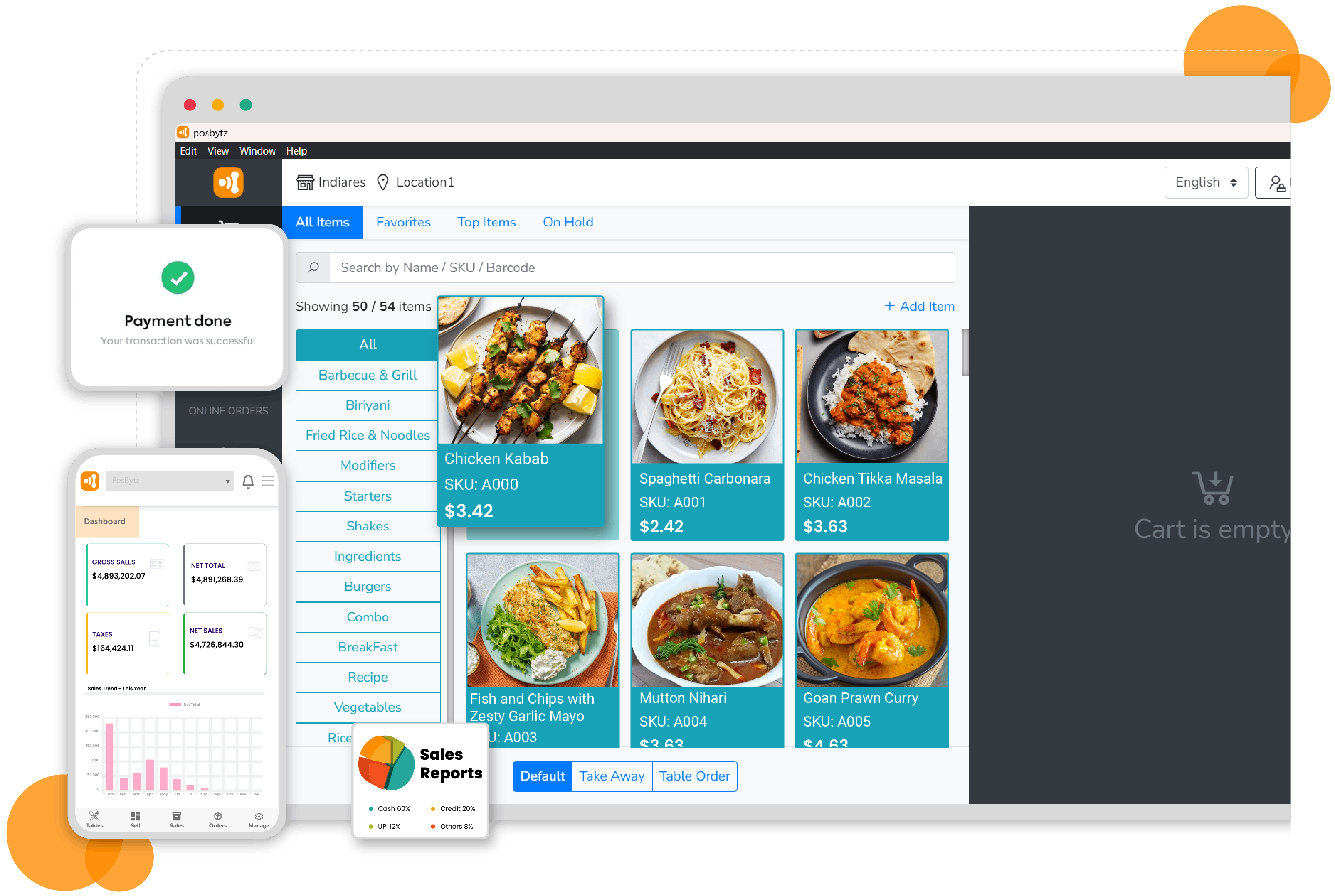 Food Ordering System Dashboard