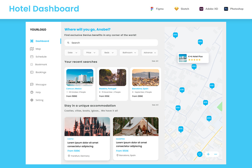 Homestay Booking System Dashboard