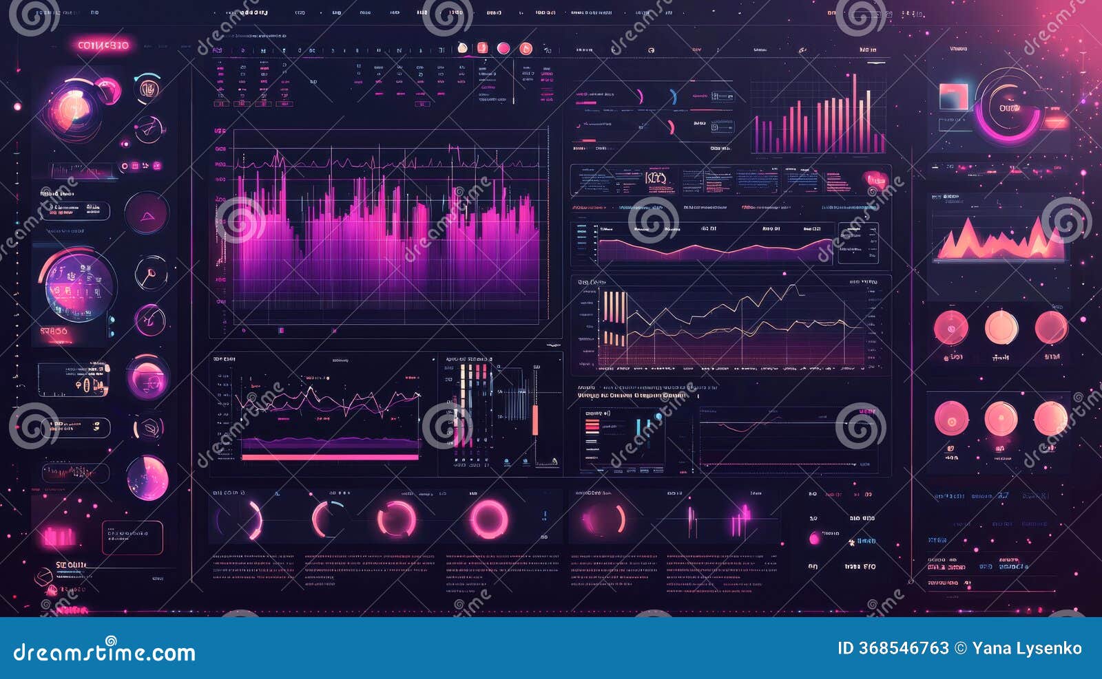 Futuristische Fintech-Visualisierungssysteme