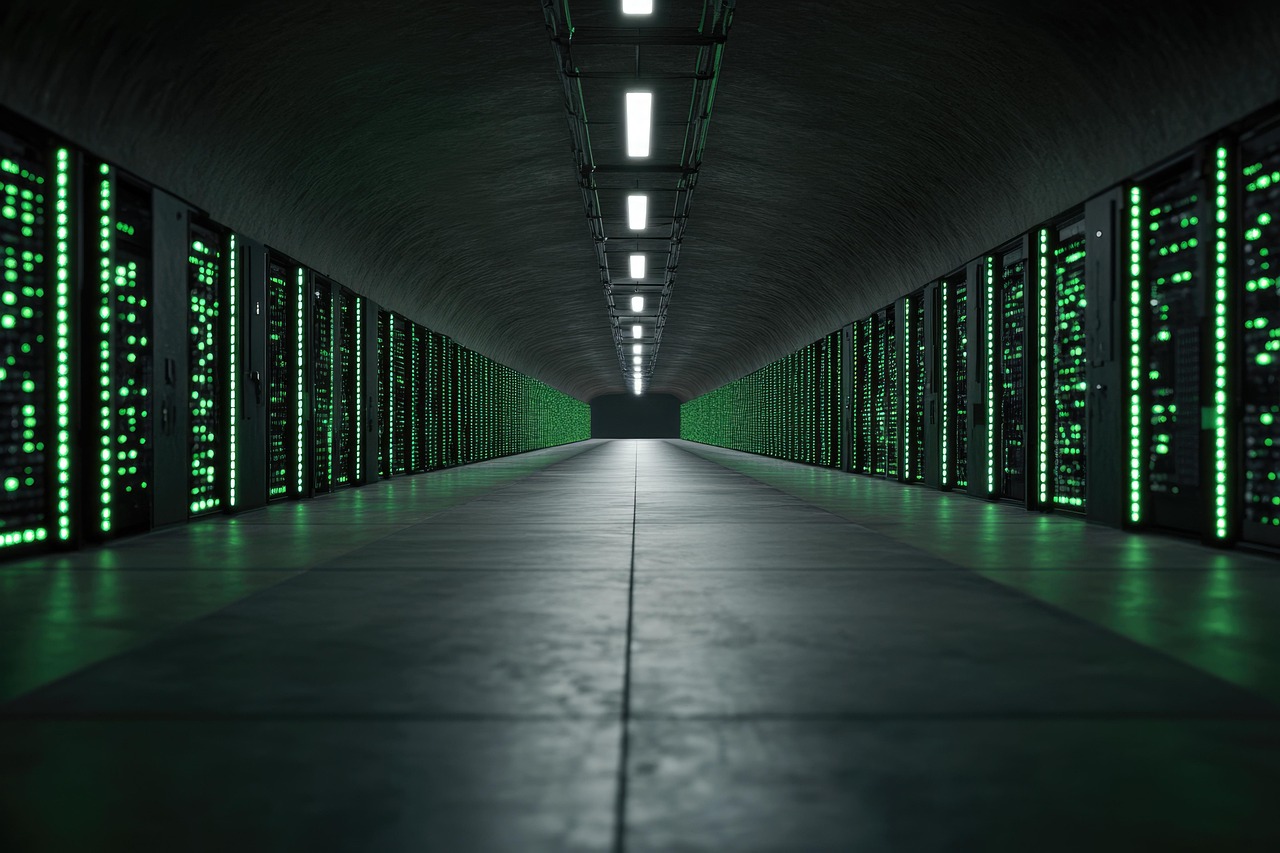 Modern data center infrastructure supporting free VPS hosting services