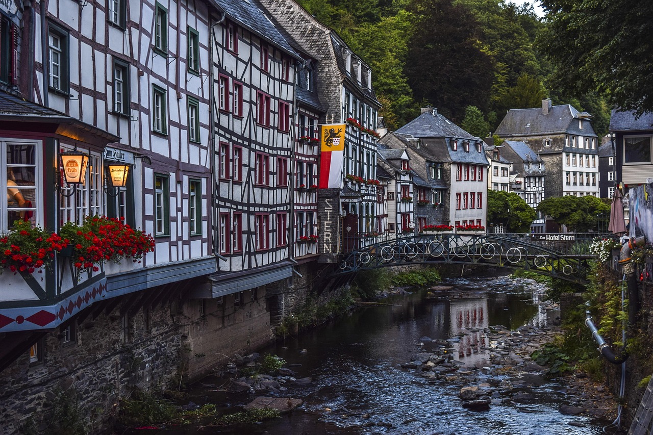 Charming medieval village in Europe