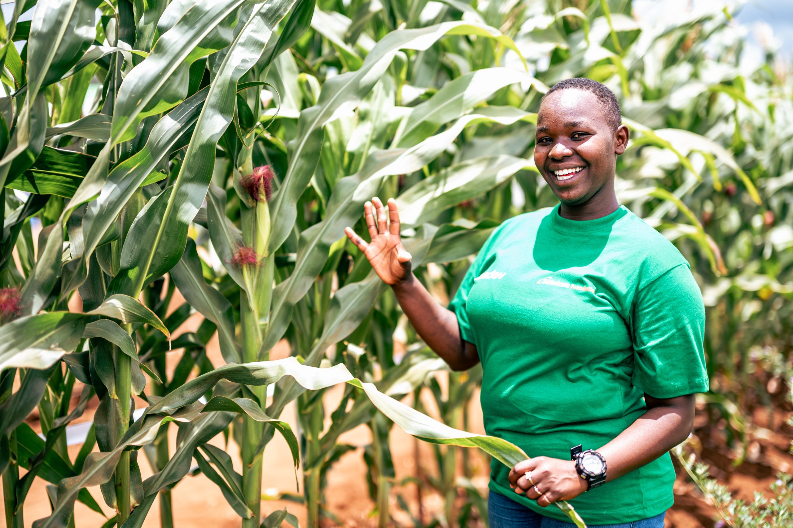 Young African farmer building wealth through sustainable agriculture