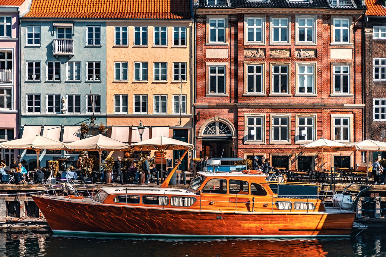 Colorful buildings along Strasbourg's canals