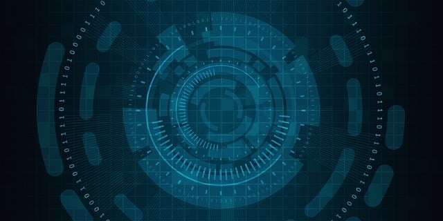 Digital cyber network representing animation technology