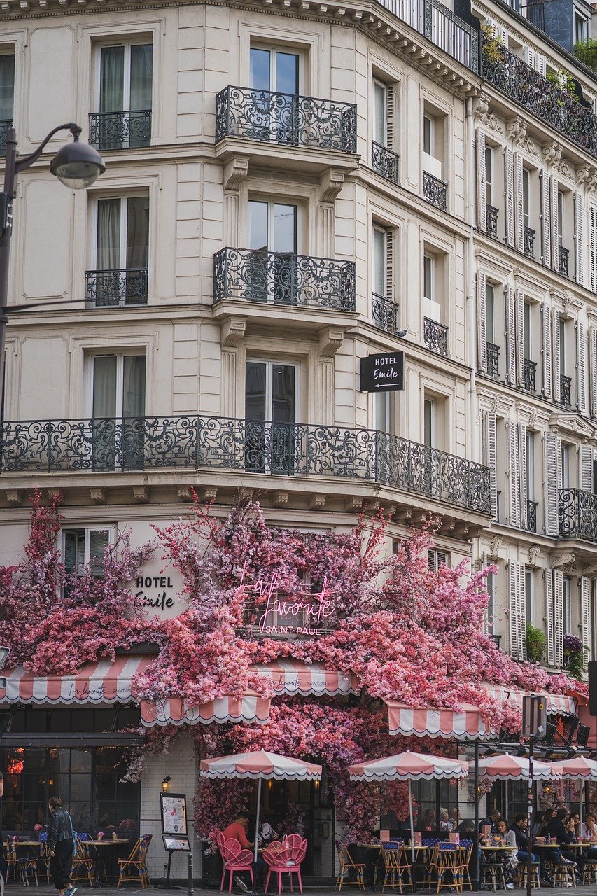 Elegant Parisian Hotel Exterior